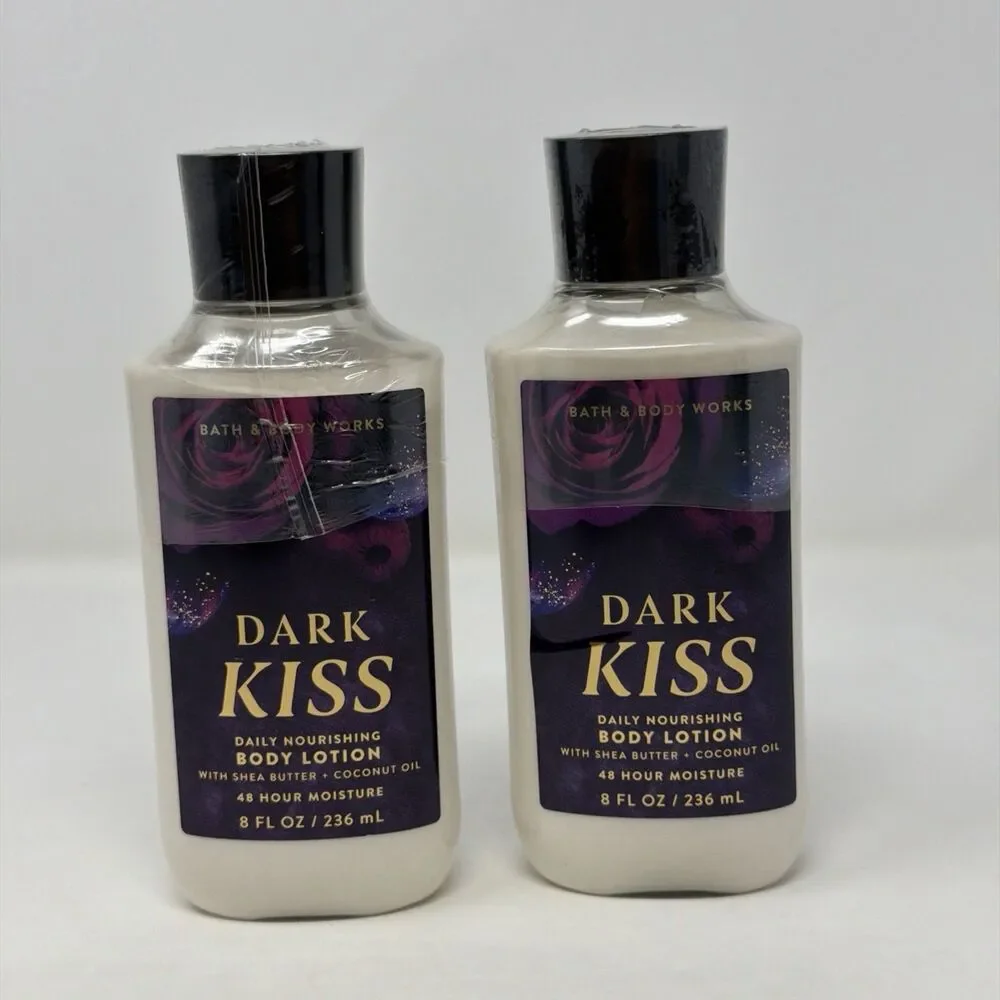 Bath & Body Works Dark Kiss Daily Nourishing Body Lotion 8 Oz Lot of 2 Sealed